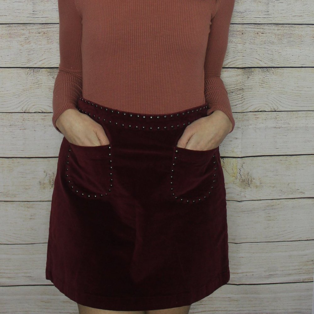 Mossimo Wine Red Velvet Mini - Picture 2 of 13